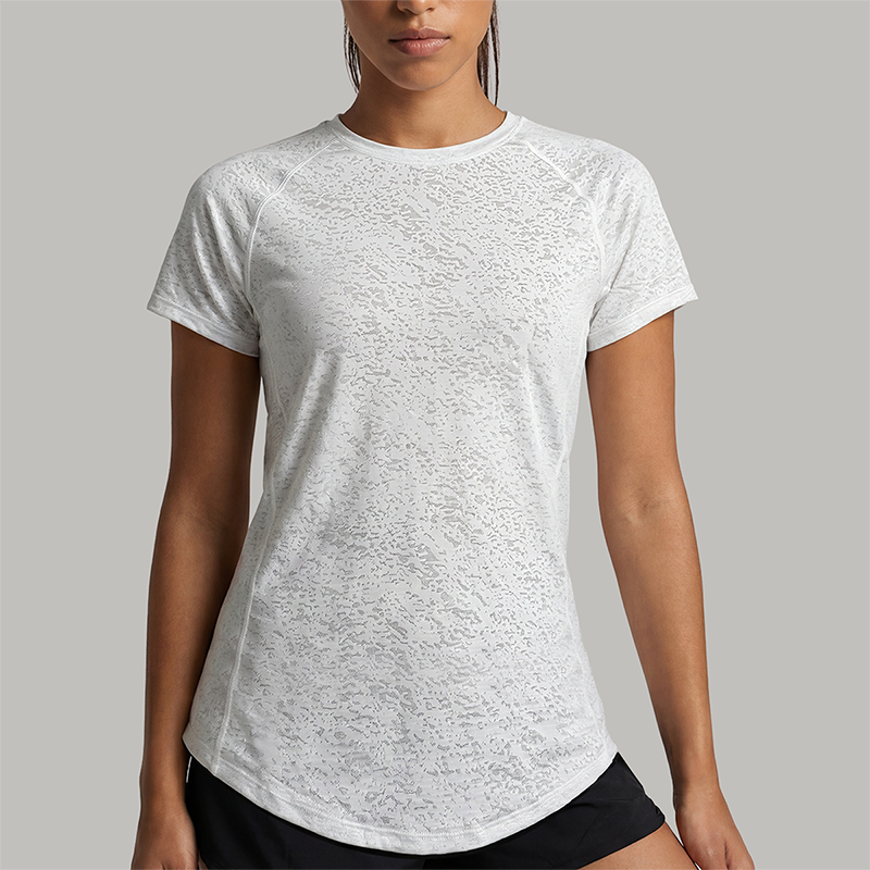 Wholesale Women's short sleeve tee quick dry running gym top