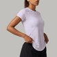 Wholesale Women's short sleeve tee quick dry running gym top