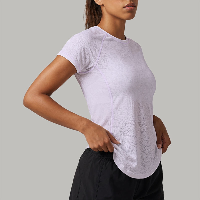 Wholesale Women's short sleeve tee quick dry running gym top