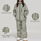 Windproof and warm unisex ski suit set