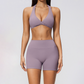 Wholesale Women's Cream-Feel Fleece Bra & Shorts Set