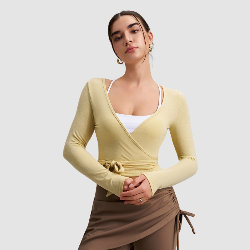 Wholesale Long Sleeve Yoga Top | Wonderxfans bulk activewear