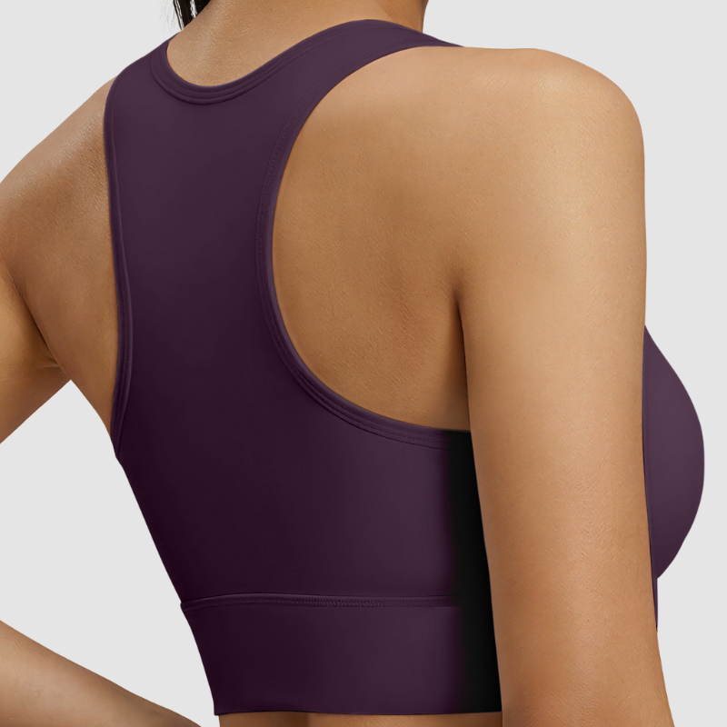 Wholesale racer shape back sports bra