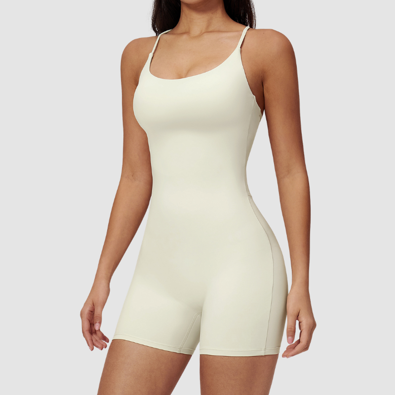 Wholesale cross back and hip lifting jumpsuit
