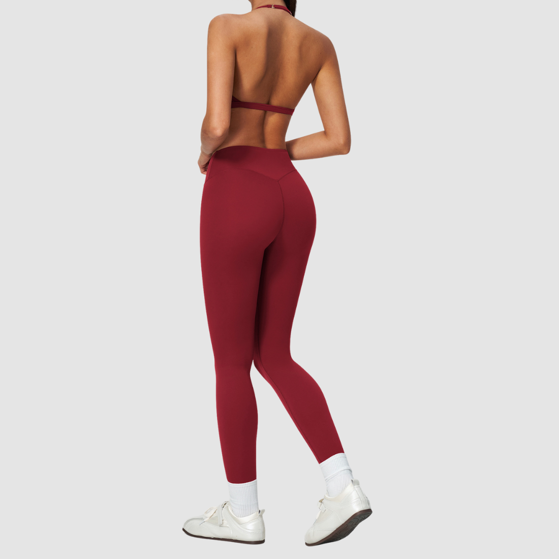 Wholesale Women's Nylon Spandex Yoga Set – Halter Bra & Leggings