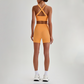 Wholesale Cross-Back Sports Bra & High-Waist Biker Shorts Set – Naked-Feel Quick-Dry Yoga 2-Piece