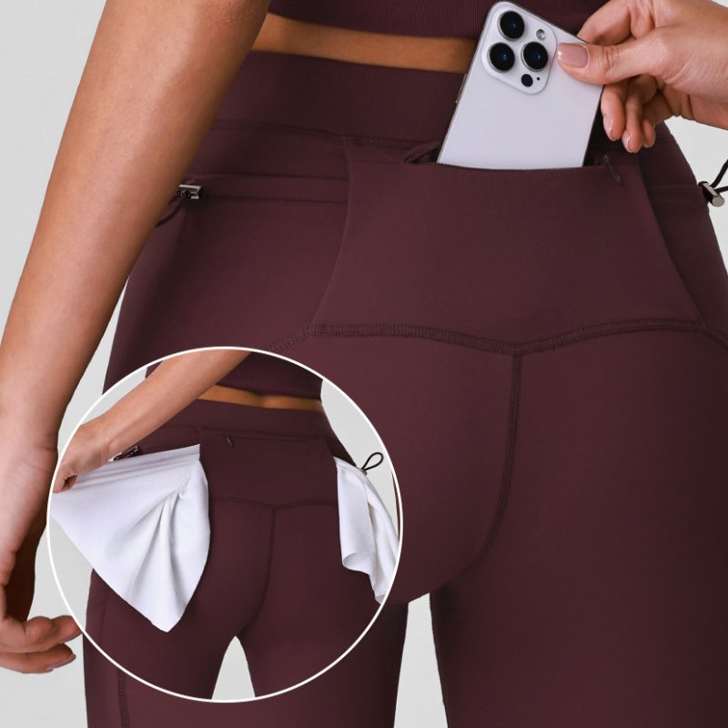 Wholesale Women's Color-Block Racerback Tank Top + High-Waist Cycling Shorts Set – Gym Yoga Fitness Set