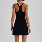 Wholesale Naked-Feel Anti-Exposure Sports Tennis Dress with Built-In Bra – Quick-Dry Active Dress