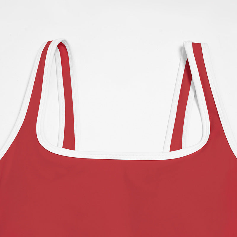 Women's Color-Blocked Backless Sleeveless Jumpsuit