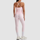 Women's Activewear Padded Sleeveless Top & Straight-Leg Pants Yoga Set