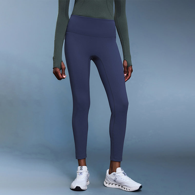 Fleece-lined thermal high-waist yoga leggings