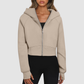 Wholesale Cropped Zip Up Hoodie