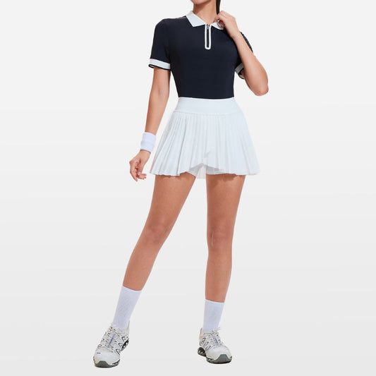 Wholesale Polo-V A-Line pleated Skort Set | Wonderxfans bulk activewear
