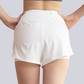 Wholesale Women's Fake Two-Piece Yoga Shorts – Quick-Dry Anti-Exposure