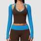 Wholesale Women’s Open-Back Yoga Shrug – Quick-Dry Long Sleeve