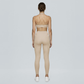 High-Elastic Quick-Dry Bare-Skin Long Sleeve Cover-Up + Bra + Leggings 3-piece set