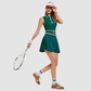 Wholesale Women's Sleeveless Tank Top & Pleated Tennis Skirt Set – 2-Piece Athletic Outfit YCF251890