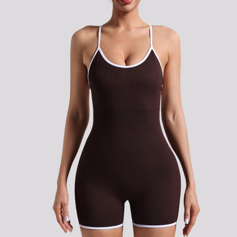 Ladies' cross-back jumpsuit