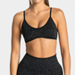 Wholesale Women's Seamless Leopard Print Sports Bra with Chest Pad