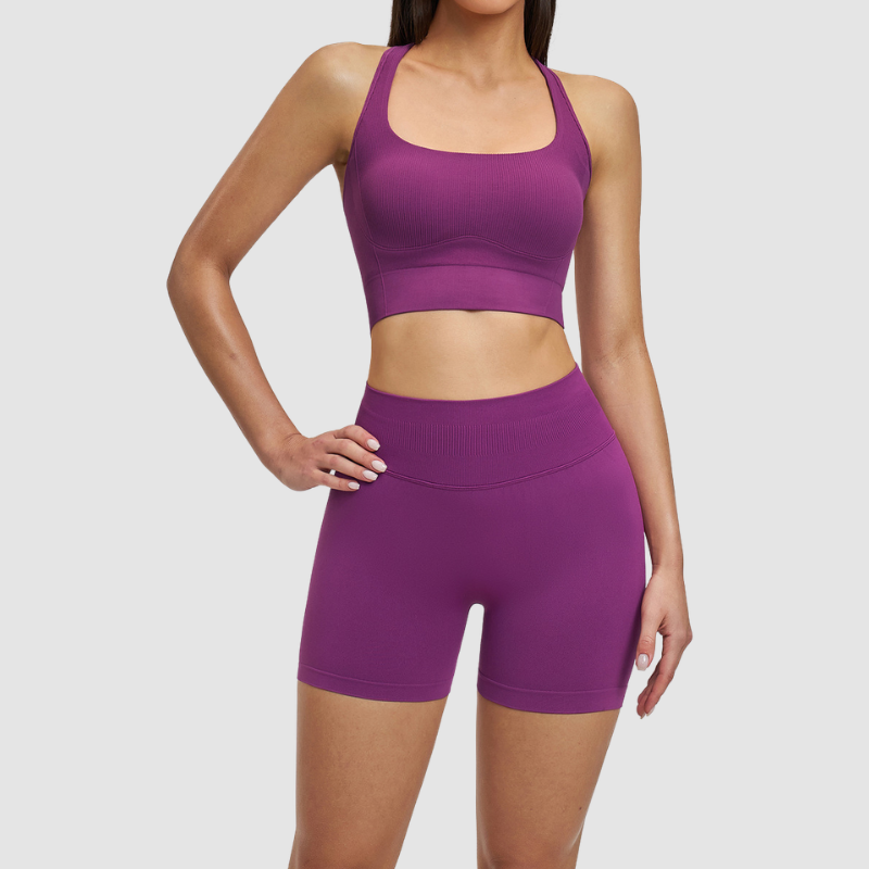 Wholesale women's racerback solid color vest+high | Wonderxfans bulk activewear