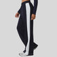 Color-blocked wide-leg casual sweatpants
