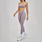 Wholesale Hanging neck bra+tight yoga legging 2-piece set