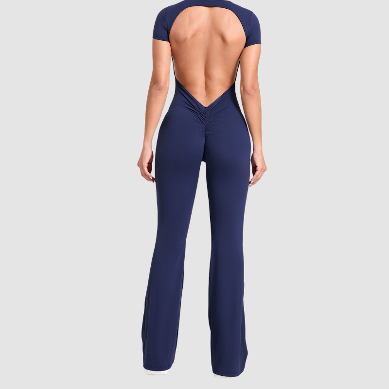 Wholesale Color blocked short sleeve backless | Wonderxfans bulk activewear