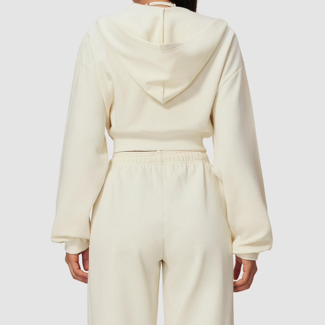 Wholesale Women's Zip Up Hoodie – Cropped Fleece-Lined Sport Jacket
