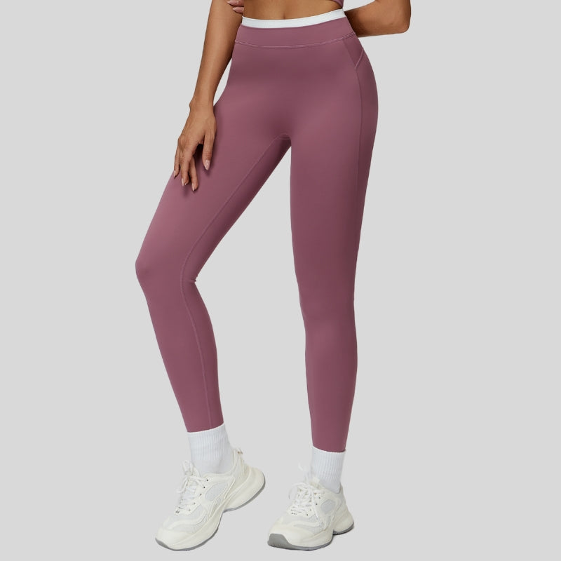 Contrast-colored sport leggings