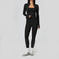 Wholesale 3-Piece Yoga Set – Cardigan & Bra & Leggings Fitness Outfit
