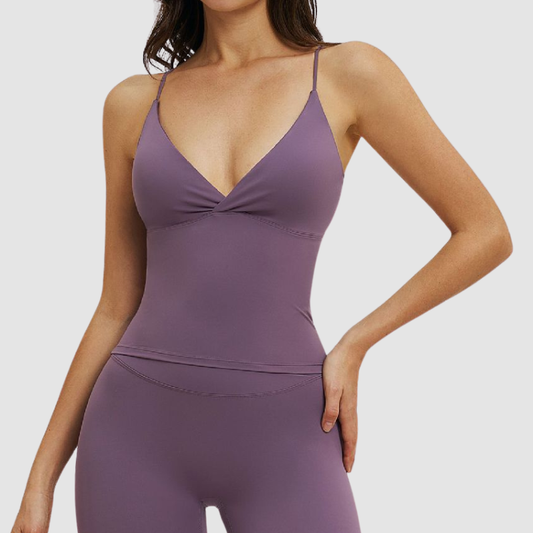 Wholesale spaghetti straps vest with chest | Wonderxfans bulk activewear