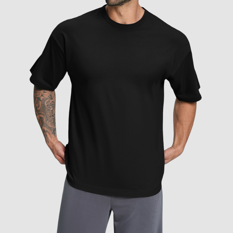 Wholesale Men Organic Cotton Breathable Casual T-shirt