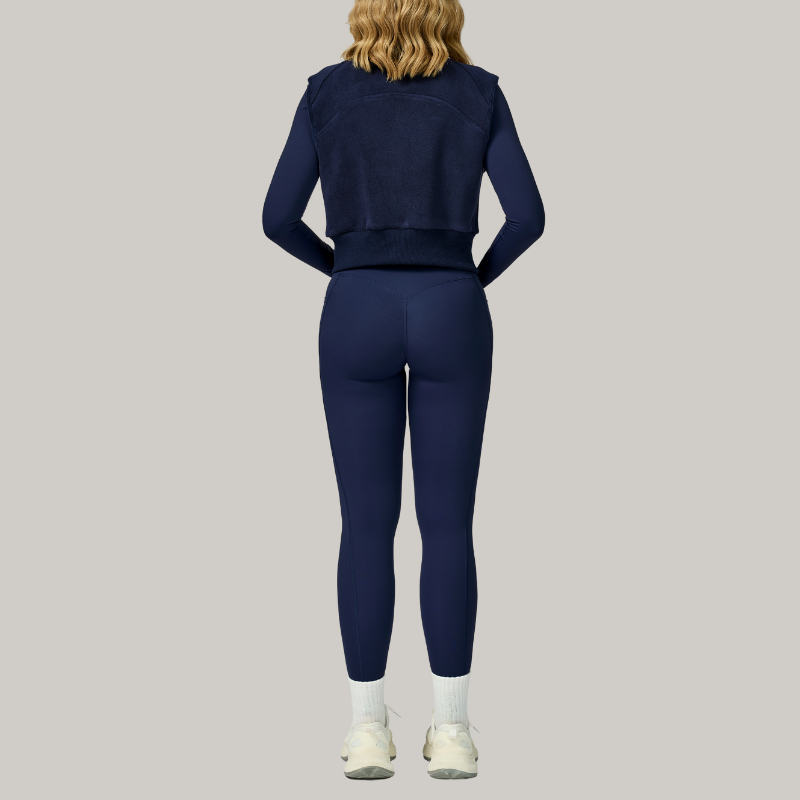 Long sleeve+leggings+ velvet full zipper sports vest jacket 3-Piece Set