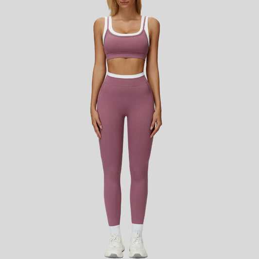 Wholesale Contrast color sports bra + | Wonderxfans bulk activewear
