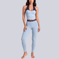 Women's Activewear Padded Halter Top & High-Waist Leggings Yoga Set