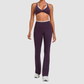 Wholesale Colorblock Yoga Set Sports Bra & Flare Pants – Naked Feel Activewear