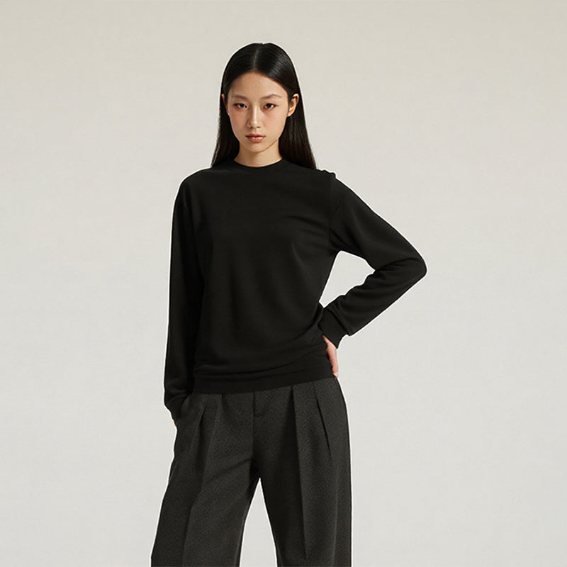 Loose buttoming shirt long-sleeved T-shirt