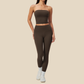 Wholesale Women's Activewear Padded Sports Vest & Fitted Cropped Pants Set