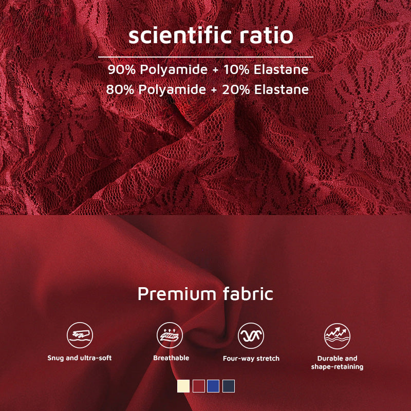 Lace Low-Cut Crop Top + Elastic Waistband Anti-Exposure Shorts 2-Piece Set