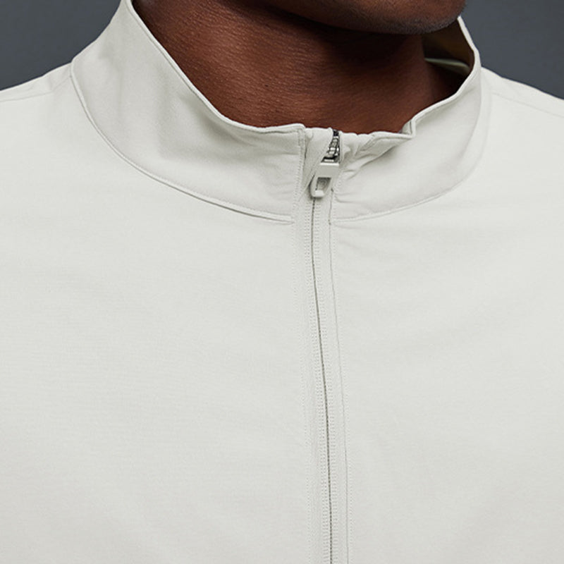 Stand collar Zip jacket