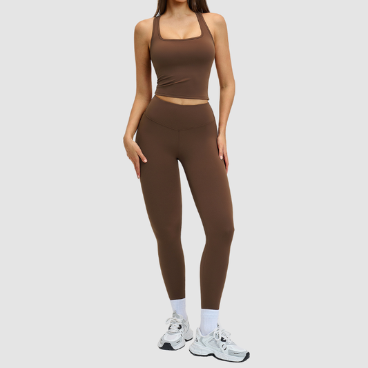 Wholesale racerback tank top + leggings | Wonderxfans bulk activewear