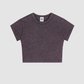 Wholesale Cropped Cotton-Spandex Tee – Vintage Streetwear Short Sleeve