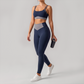 Wholesale Contrast Trim Yoga Set – Bra & Leggings Fitness Set