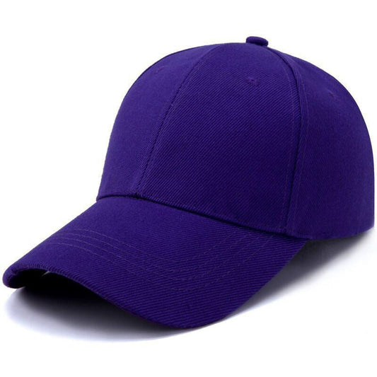 Adjustable solid color light plate baseball cap peaked cap