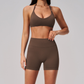 Wholesale Women's Sports Bra & Biker Shorts Set – Seamless Yoga Activewear
