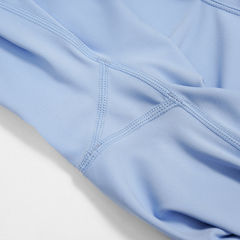 Pleated waistband sport leggings