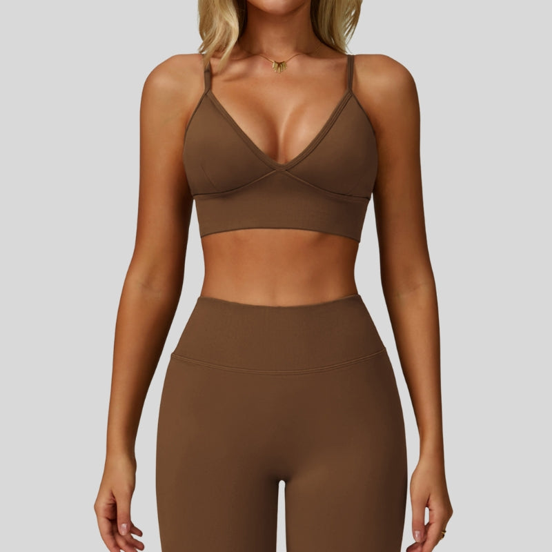 Quick-drying yoga back sports bra