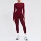 Wholesale solid color long-sleeved top + leggings