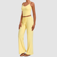 Wholesale Women’s Backless Cami & Straight-Leg Pants Yoga Set