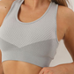 Yoga pants + seamless zip sports bra two-piece set